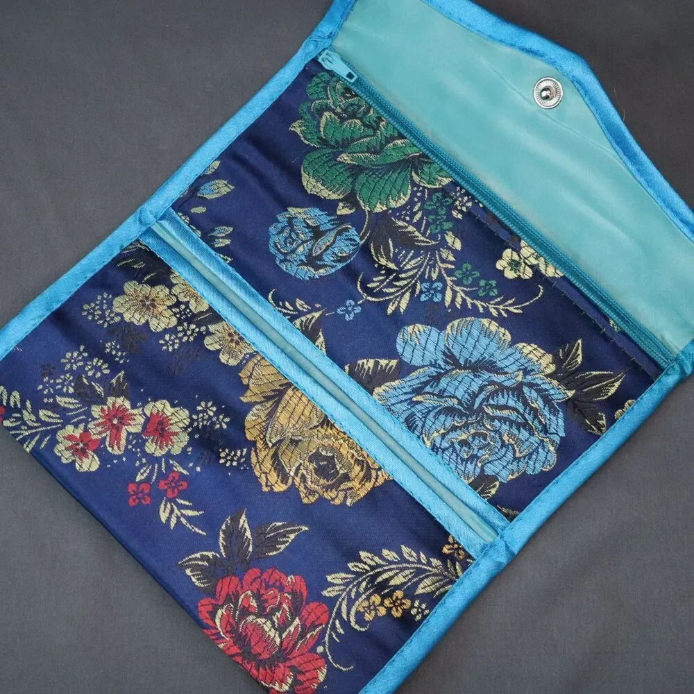 Silk Oriental Tri-fold Wallet 7x3.5